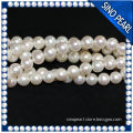 white near round freshwater pearl natural beads strand